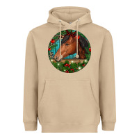 Mushroom Western Horse Christmas Heavyweight Hoodie - RanaPortraitStore