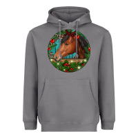 Storm Western Horse Christmas Heavyweight Hoodie - RanaPortraitStore
