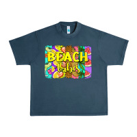 Midnight Navy beach vibes summer brushstroke Urban Heavy Tee - Jasminsmagicworld