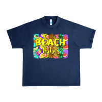 Navy beach vibes summer brushstroke Urban Heavy Tee - Jasminsmagicworld