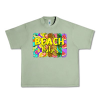 Oil Green beach vibes summer brushstroke Urban Heavy Tee - Jasminsmagicworld