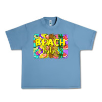 Pebble Blue beach vibes summer brushstroke Urban Heavy Tee - Jasminsmagicworld