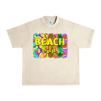 Sandshell beach vibes summer brushstroke Urban Heavy Tee - Jasminsmagicworld