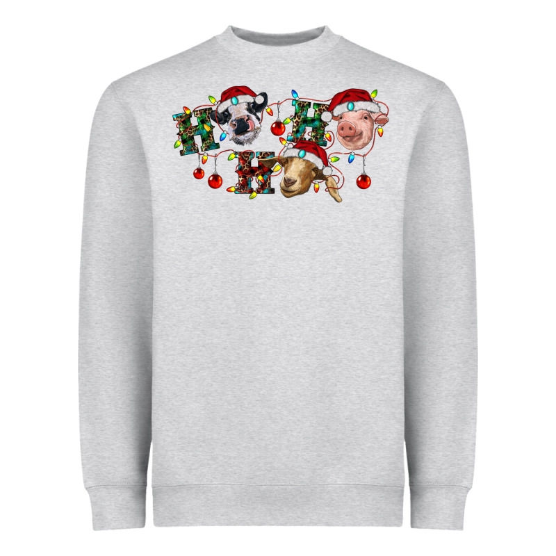 Hohoho Christmas Cows Heavyweight Sweatshirt by RanaPortraitStore | Teevron