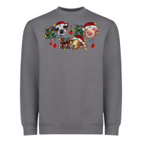 Storm Hohoho Christmas Cows Heavyweight Sweatshirt - RanaPortraitStore