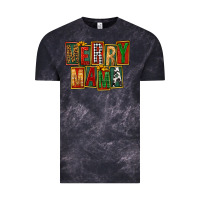 Cloud Black merry mama Vintage Tee - FaDigitalArtStudio