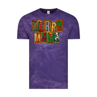 Cloud Purple merry mama Vintage Tee - FaDigitalArtStudio