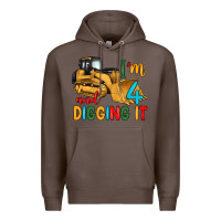 Coffee i'm 4 and digging it Premium Hoodie - Artiststas