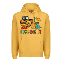 Mustard i'm 4 and digging it Premium Hoodie - Artiststas