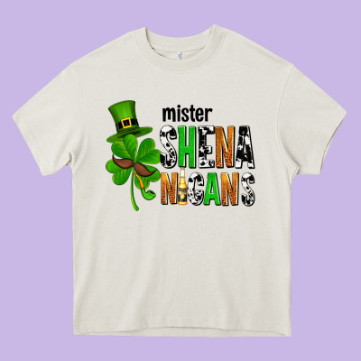 St. Patrick's Mister Shenanigans Heavy Core Tee Designed By Oliviacreatesart