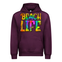 Mauve Wine beach life Urban Hoodie - Jasminsmagicworld