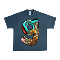 Midnight Navy farm life alphabet lowercase letters g Urban Heavy Tee - BundleAndBundleShop