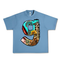 Pebble Blue farm life alphabet lowercase letters g Urban Heavy Tee - BundleAndBundleShop