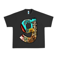Pigment Black farm life alphabet lowercase letters g Urban Heavy Tee - BundleAndBundleShop