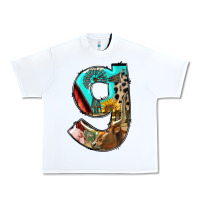 White farm life alphabet lowercase letters g Urban Heavy Tee - BundleAndBundleShop