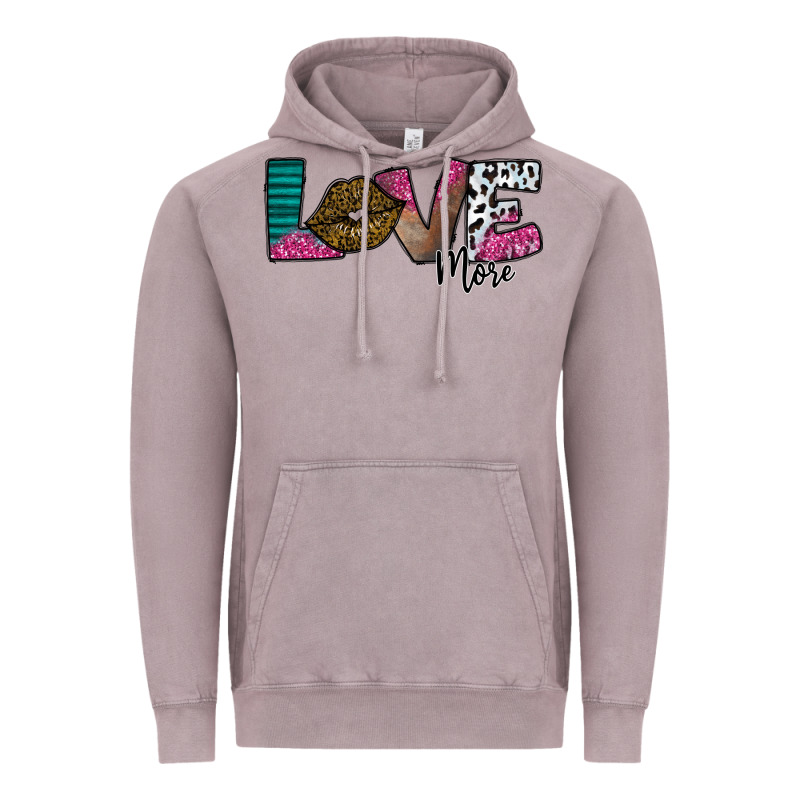 Love More Vintage Hoodie by SublimationCraftShop | Teevron