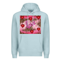 Blue Mist valentine's day love Premium Hoodie - RanaPortraitStore