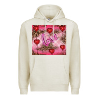 Oatmeal Heather valentine's day love Premium Hoodie - RanaPortraitStore