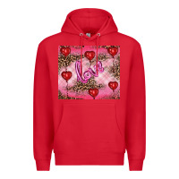 Red valentine's day love Premium Hoodie - RanaPortraitStore