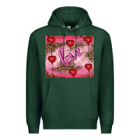 Sports Green valentine's day love Premium Hoodie - RanaPortraitStore