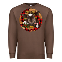 Chestnut Christmas Baby Cow Premium Sweatshirt - RanaPortraitStore