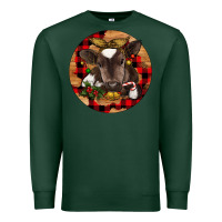 Sports Green Christmas Baby Cow Premium Sweatshirt - RanaPortraitStore