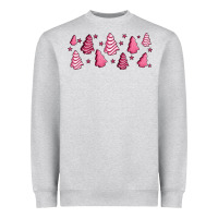Heather Grey pink christmas cakes Heavyweight Sweatshirt - Jasminsmagicworld