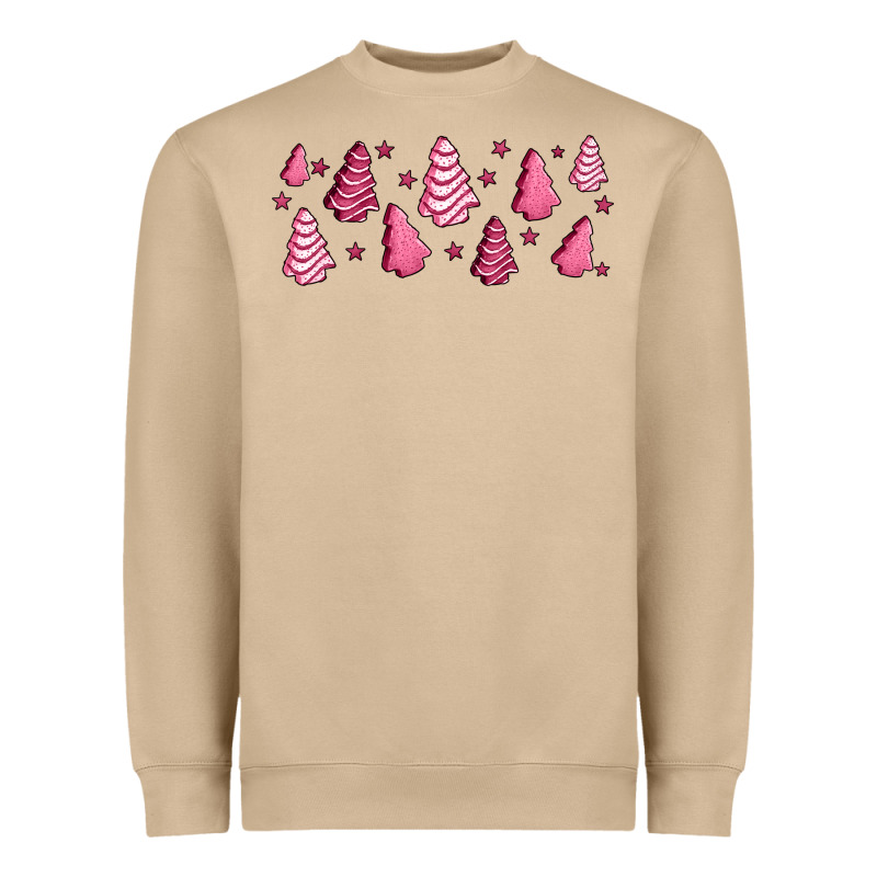 Pink Christmas Cakes Heavyweight Sweatshirt by Jasminsmagicworld | Teevron