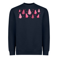 Navy pink christmas cakes Heavyweight Sweatshirt - Jasminsmagicworld