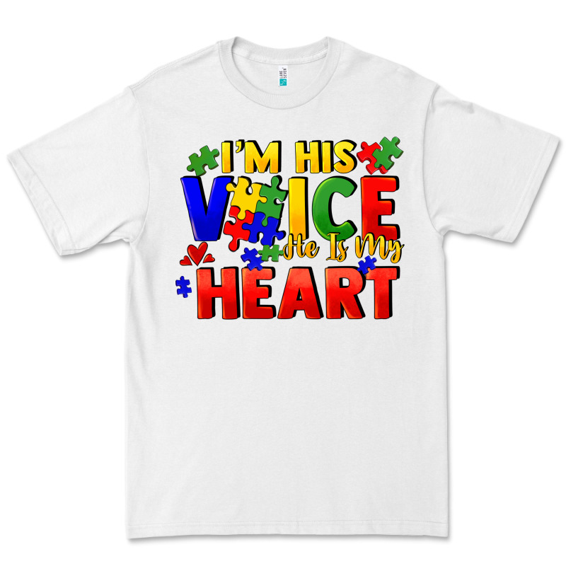 I'm His Voice He Is My Heart Premium Tee by FaDigitalArtStudio | Teevron