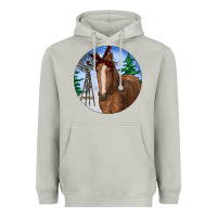 Moon Dust Horse Christmas Heavyweight Hoodie - RanaPortraitStore