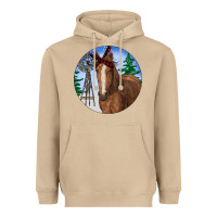 Mushroom Horse Christmas Heavyweight Hoodie - RanaPortraitStore