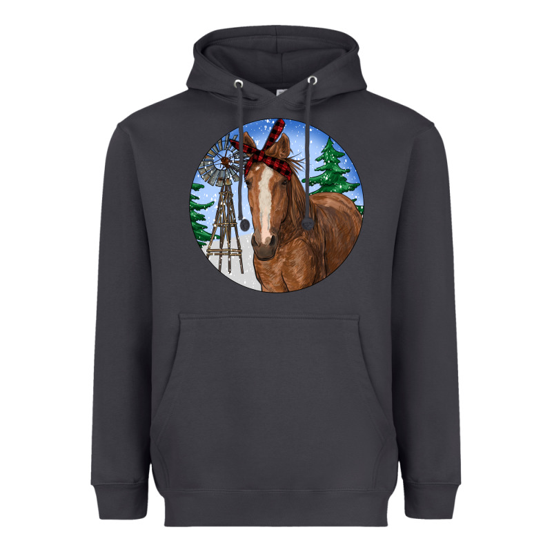 Horse Christmas Heavyweight Hoodie by RanaPortraitStore | Teevron