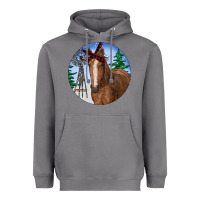 Storm Horse Christmas Heavyweight Hoodie - RanaPortraitStore