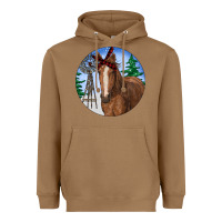 Toasted Coconut Horse Christmas Heavyweight Hoodie - RanaPortraitStore