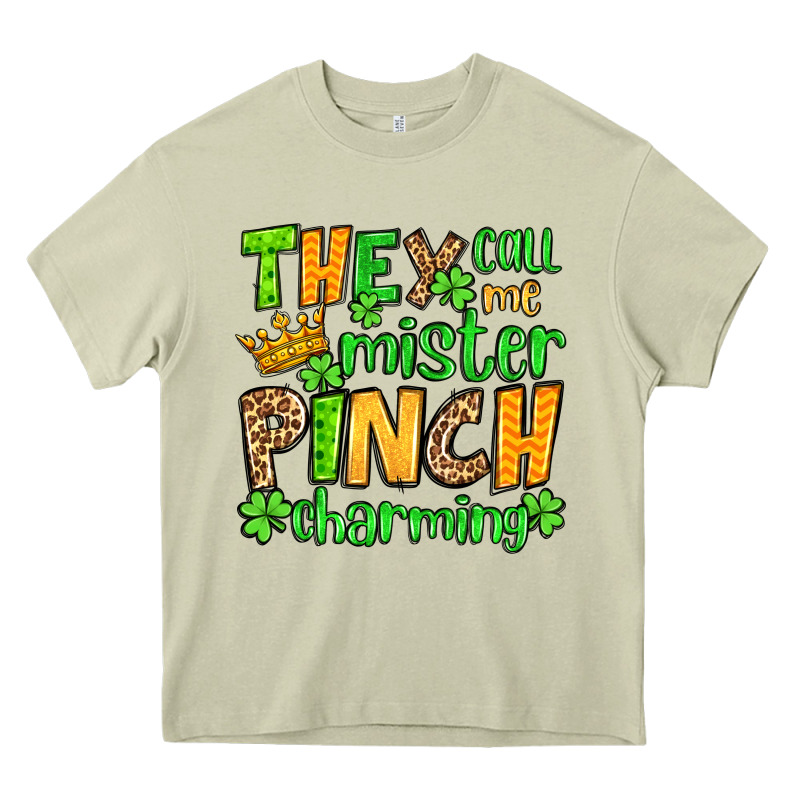 St. Patrick's They Call Me Mister Pinch Charming Heavy Core Tee by OliviaCreatesArt | Teevron