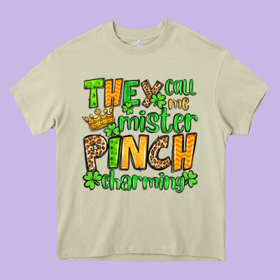 St. Patrick's They Call Me Mister Pinch Charming Heavy Core Tee Designed By Oliviacreatesart
