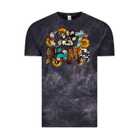 Cloud Black Cat  Mama Vintage Tee - FaDigitalArtStudio