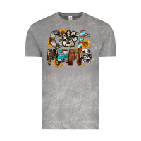 Cloud Rock Cat  Mama Vintage Tee - FaDigitalArtStudio