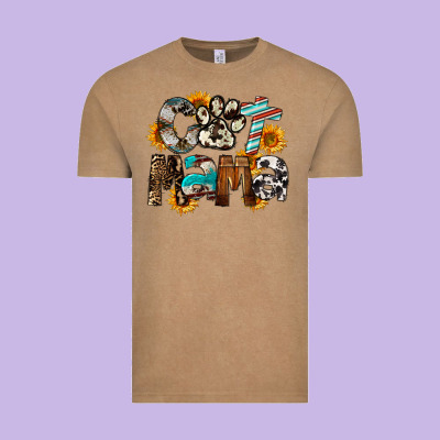 Cat  Mama Vintage Tee Designed By Fadigitalartstudio