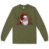 Army Green i love a man with beard Long Sleeve Tee - CowhideDigitalArt