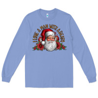 Colony Blue i love a man with beard Long Sleeve Tee - CowhideDigitalArt