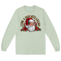 Matcha i love a man with beard Long Sleeve Tee - CowhideDigitalArt