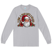 Moon Dust i love a man with beard Long Sleeve Tee - CowhideDigitalArt