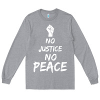 Heather Grey resist liberal Long Sleeve Tee - DesigneFamous