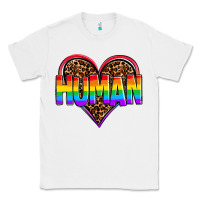 White lgbt pride human Classic Tee - OliviaCreatesArt