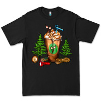 Black camping cold drink frappe Premium Tee - FaDigitalArtStudio