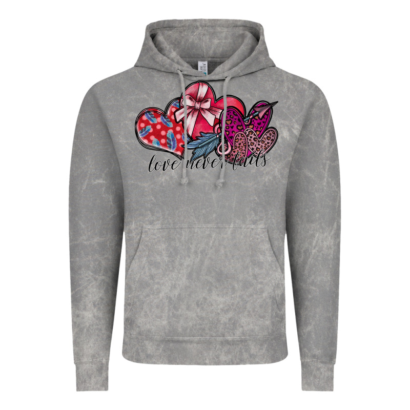 Love Never Fails Vintage Hoodie by SublimationCraftShop | Teevron