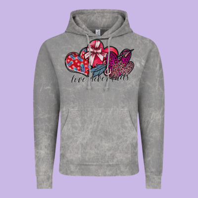 Love Never Fails Vintage Hoodie Designed By Sublimationcraftshop