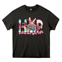 Asphalt Easter Day Hop bunny Heavy Core Tee - OliviaCreatesArt
